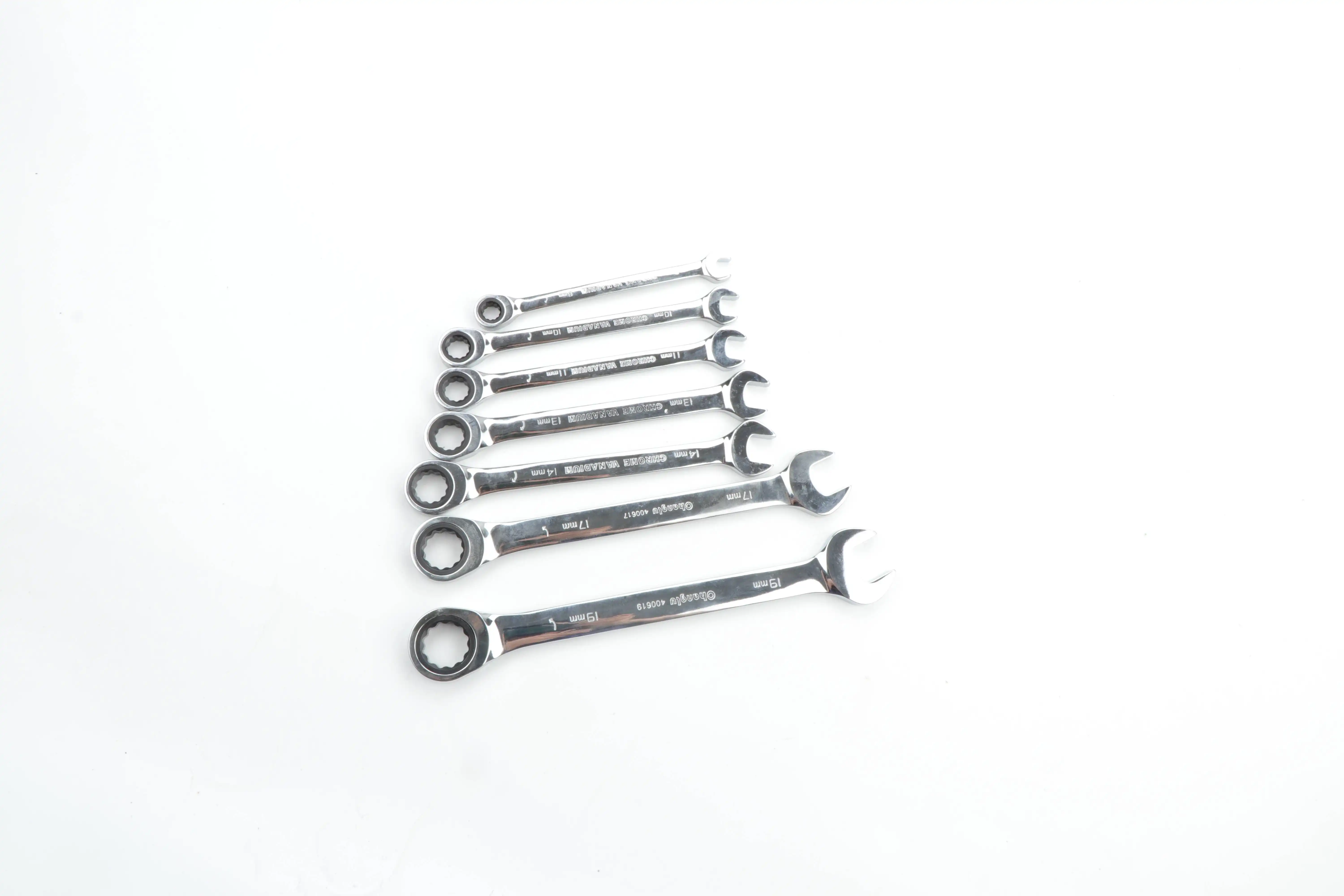 Unlock Efficiency: 7PCS Mirror Surface Two-in-One Ratchet Wrench Set